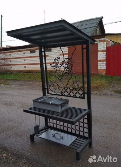 Мангал С крышей В стиле лофт
