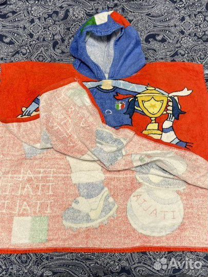 Полотенце пончо пляжное детское