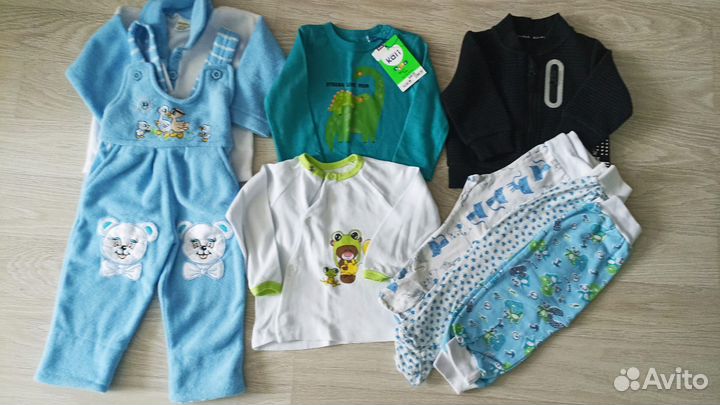 Большой пакет одежды для мальчика размер 62,68,74