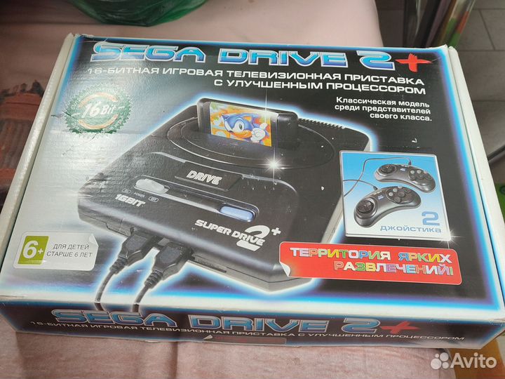 Игровая приставка sega mega drive 2+
