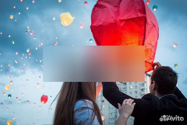 Небесные фонарики, воздушные