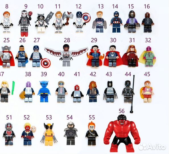 Lego минифигурки DC, Marvel, star wars, Minifigure