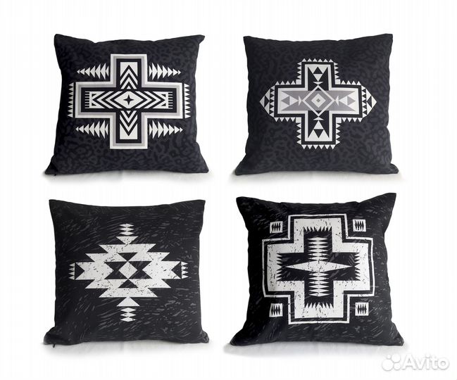 Новый чехол на подушку, декоративная наволочка х/б