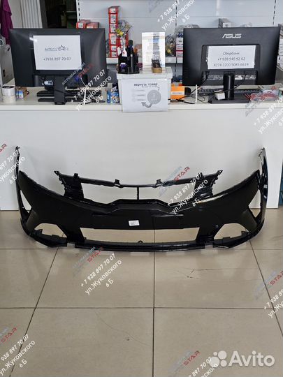 Передний бампер на kia rio 4