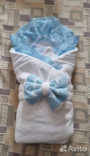 Конверт на выписку для мальчика зима-осень -5+15