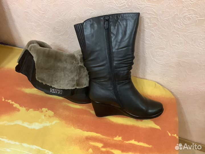 Сапоги женские зимние натуральная кожа