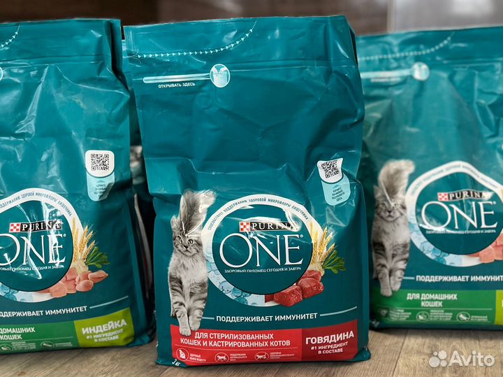 Корм для кошек purina one 3 кг