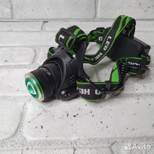 Фонарь налобный (T6- zoom) MX2120 (Черный)