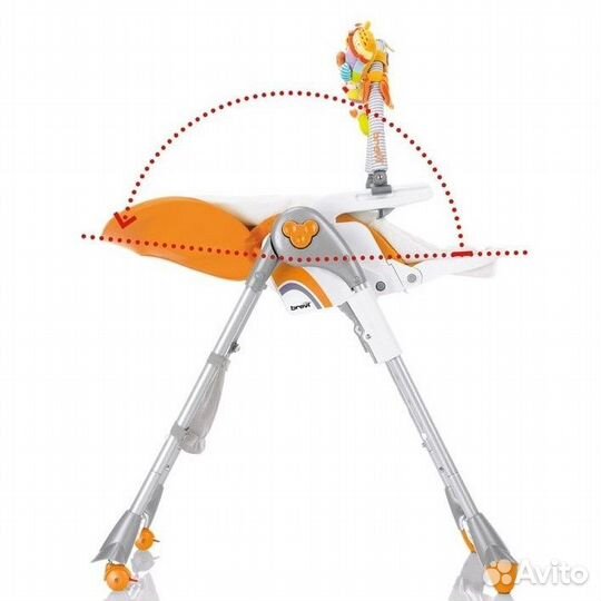 Шезлонг-стульчик для кормления с рождения