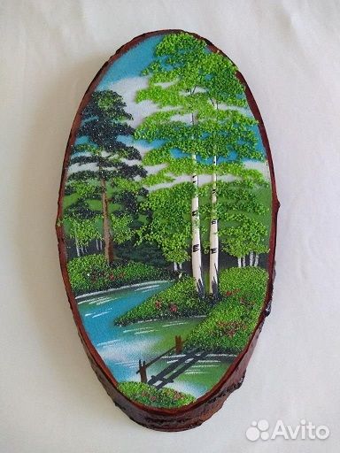 Панно из полудрагоценных камней 