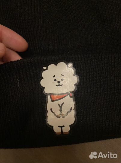 Шапка bt21 BTS Jin с RJ альпака