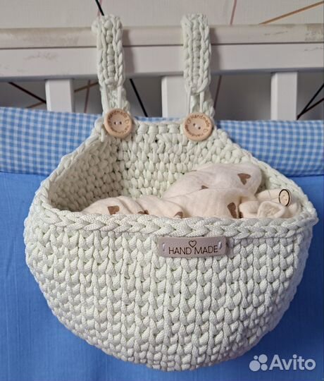 Вязаные корзинки на заказ