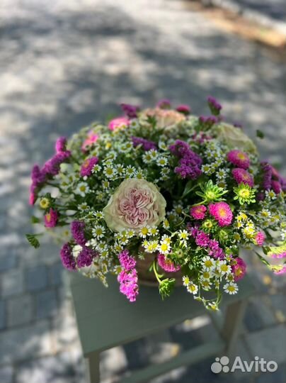 Купить букет с ромашками