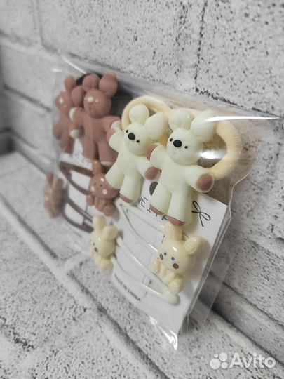 Комплект резинок и заколок