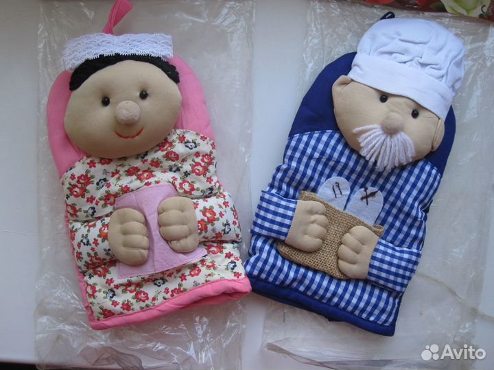 Варежки прихватки для кухни, забавные