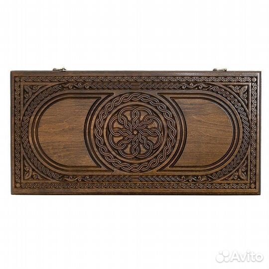 Нарды резные Темная луна 61 х 64 см бук Армения 62589