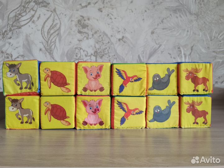 Мягкие кубики для малышей