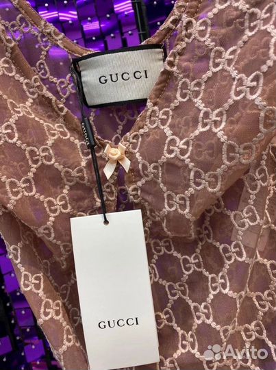 Роскошные боди Gucci, 2 цв., коробка фирменная