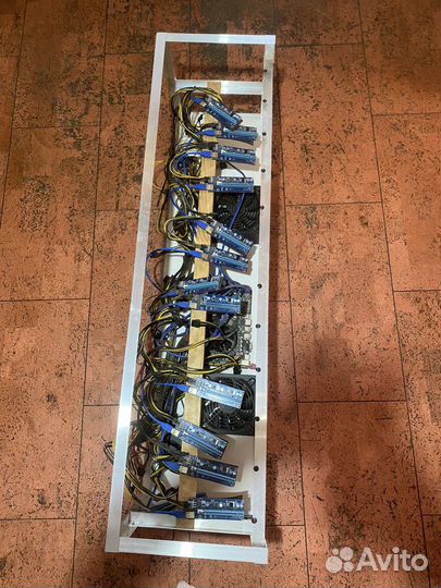 Тушка на gpu под 12 видеокарт