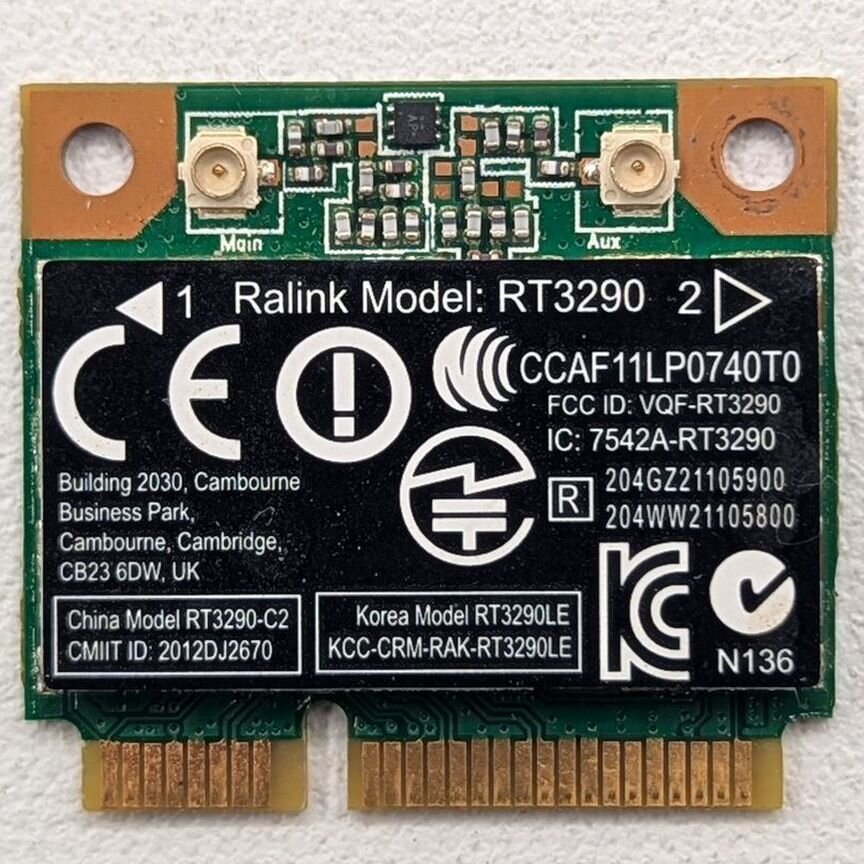 [690020-001] Wi-Fi Модуль 690020-001, 689215-001, Rt3290, Hp Pa