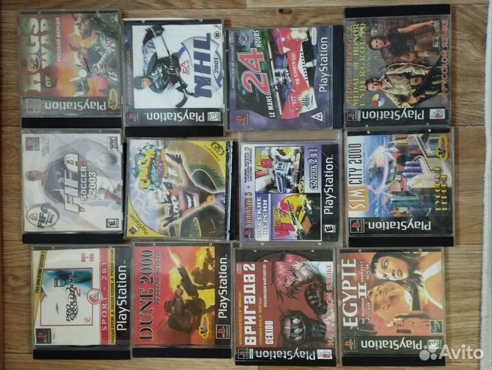 Диски на sony playstation 1