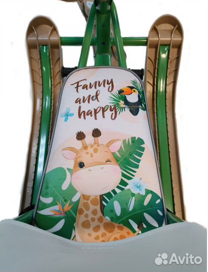 Снегокат Nika Ника Twiny 2+ со спинкой