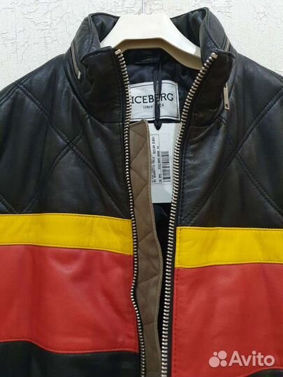 Тёплая кожаная куртка Iceberg