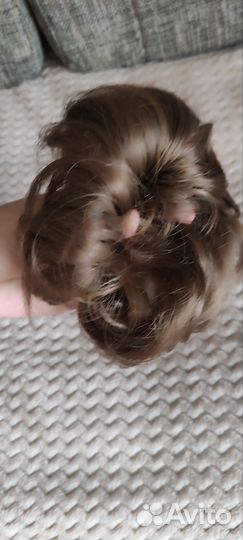 Хвост шиньон на резинке