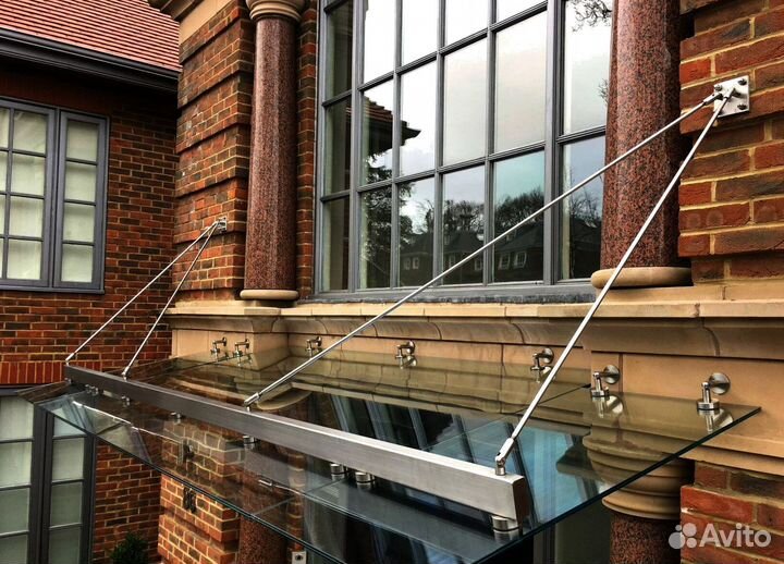 Козырьки из стекла