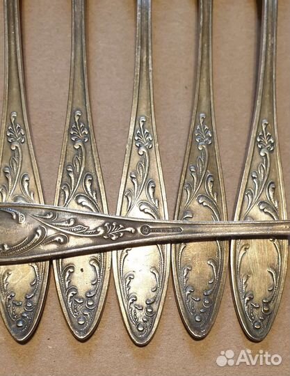 Столовые приборы мельхиор и серебро