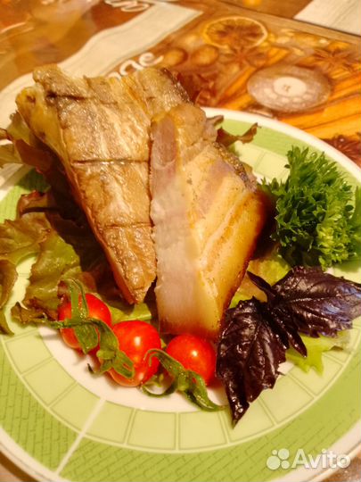 Сало горячего копчения(грудинка)