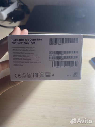 Телефон Xiaomi redmi note 10S