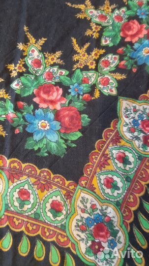 Винтажный павловопосадский платок 