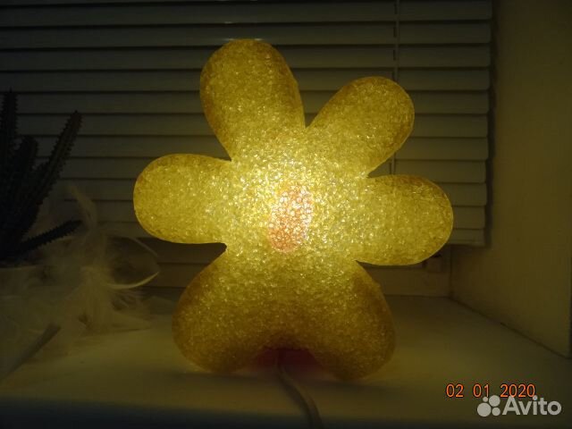 Детский небьющийся светильник-цветок