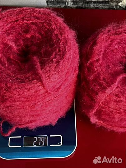 Пряжа softone серый/фуксия