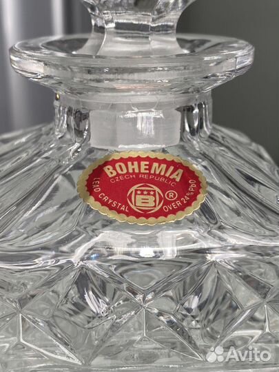 Штоф хрустальный для виски набор