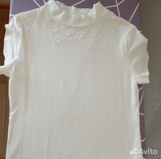 Блузка белая для девочек 158