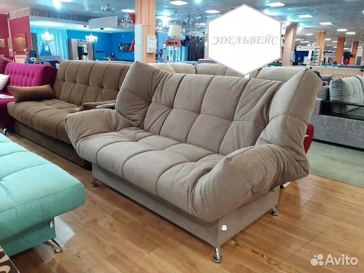 Диван раскладной клик кляк серый