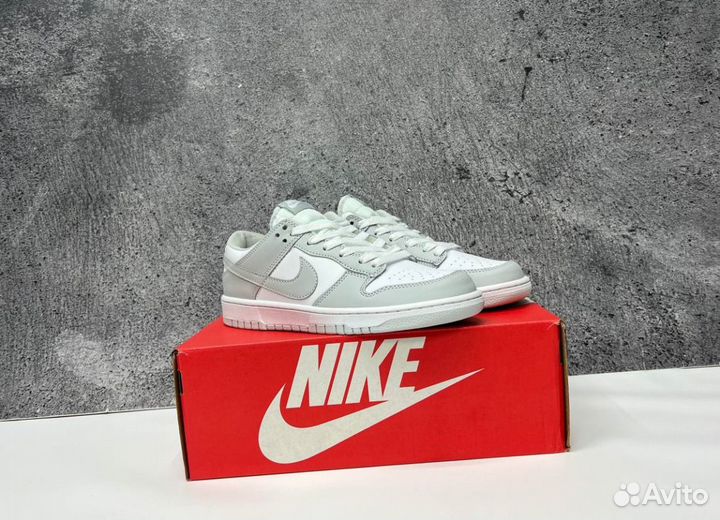 Кроссовки Nike SB Dunk Grey Люкс