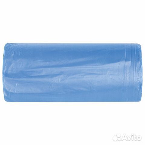 Мешки для мусора 30 л синие в рулоне 30 шт. прочны