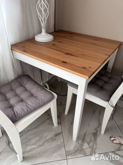 Стол и стулья икеа на кухню