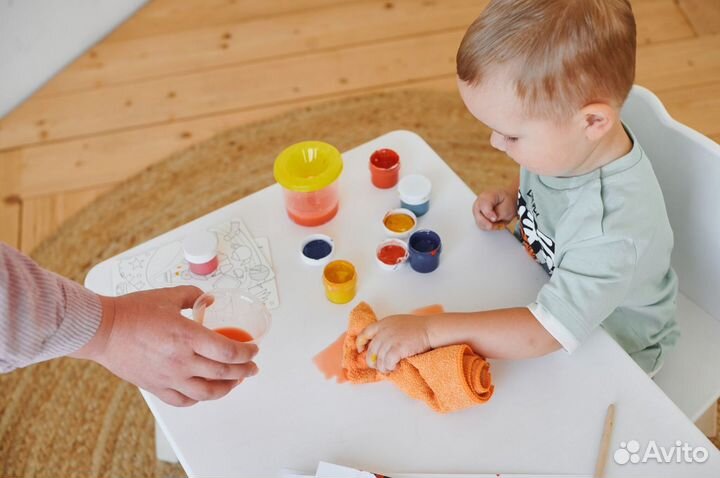 Растущий стол и стул детский