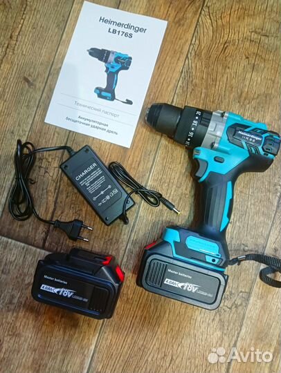 Шуруповерт Ледоруб Heimerdinger LB176S 4Ah/Акб 2шт