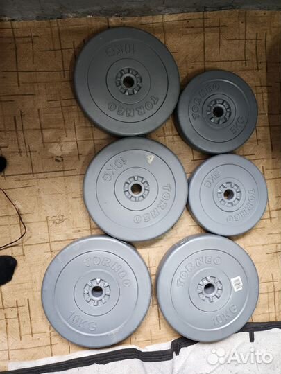 Спортивные блины для штанги 5кг, 10кг