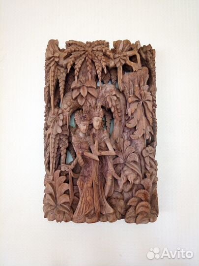 Резное панно Индонезия