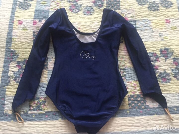 Купальник гимнастический синий