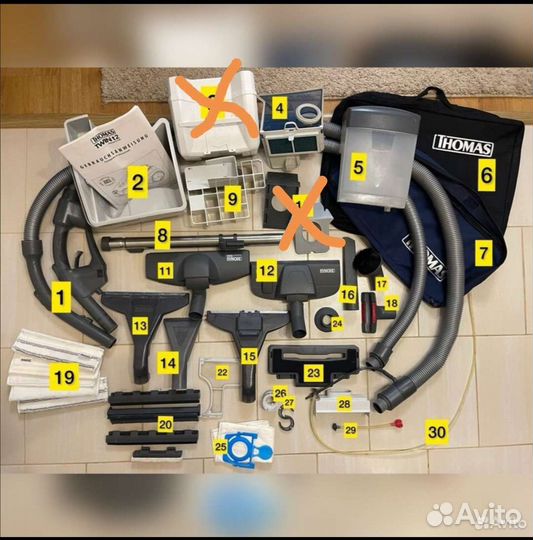 Пылесос Томас по запчастям