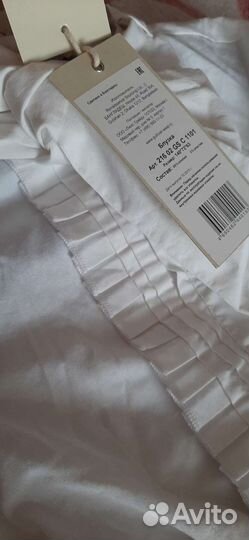 Новая белая рубашка Gulliver на рост 140 см