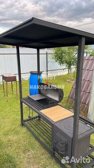 Мангал в стиле лофт