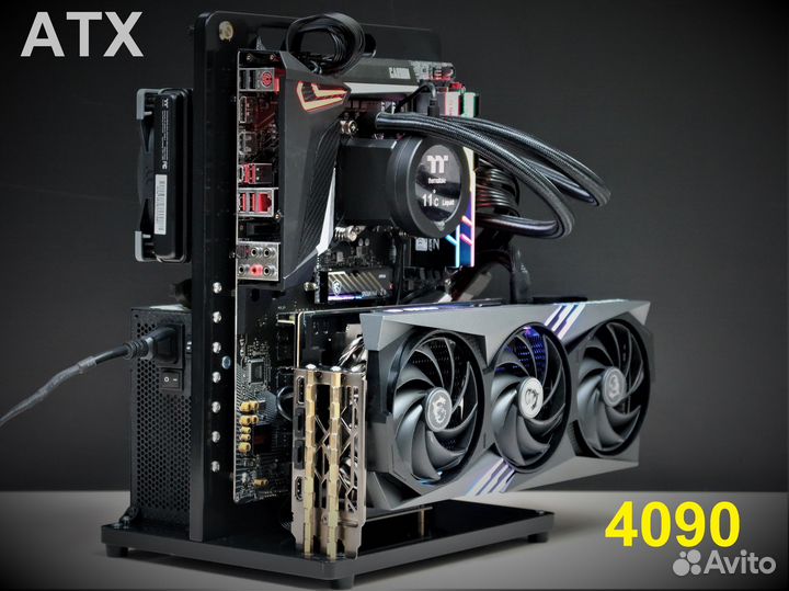 Открытый корпус для компьютера формата ATX